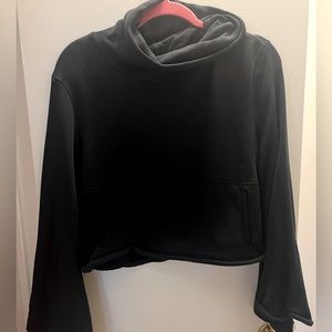 Free people turtleneck sweatshirt with bell sleeves